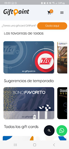 Android application GiftPoint screenshort