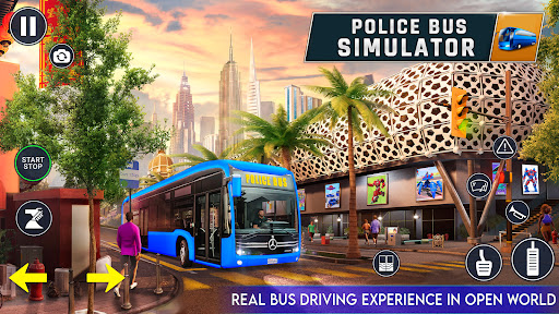 Police Bus Simulator Bus Games apkpoly screenshots 9