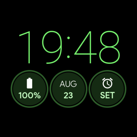 JHW Digital Thin Watch face
