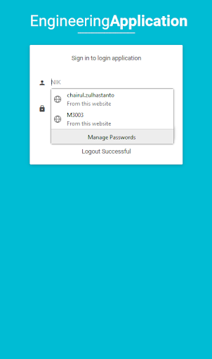 Android application Engineering System MLI screenshort