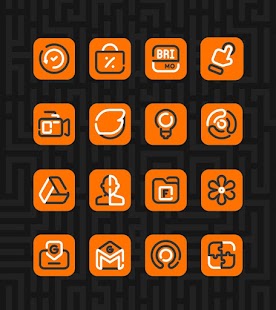 Linios Orange - Icon Pack Screenshot