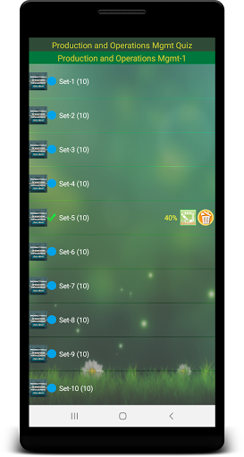 Production & Operations Quiz Screen 2