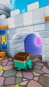 Blocky Rolly Tunnel Challenge