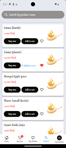 Karame Food Screenshot