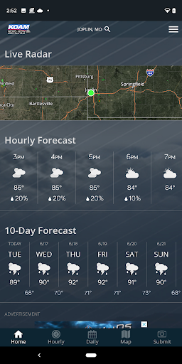Android application KOAM Sky Watch Weather screenshort