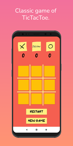 Android application Tic Tac Toe screenshort