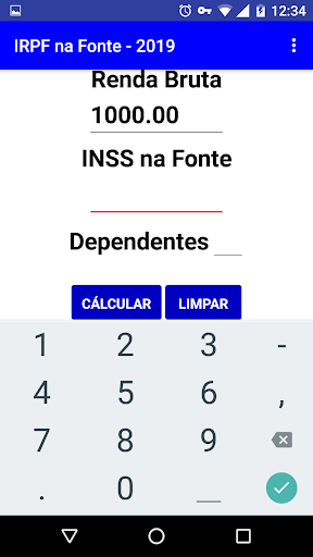 Desconto na Fonte IRPF Screen 3