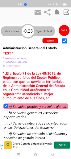 Test Oposiciones  Todo en uno