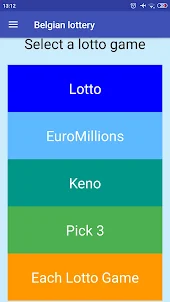 Belgian Lottery random numbers