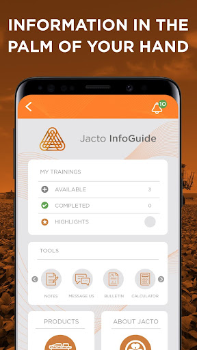 Android application Jacto InfoGuide screenshort