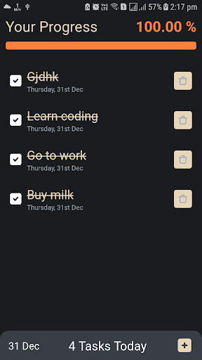 Android application myTODO screenshort