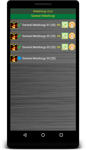 Metallurgy Quiz and eBook Screen 2