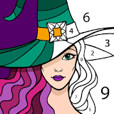 Halloween Color by Number: Halloween Coloring Book icon
