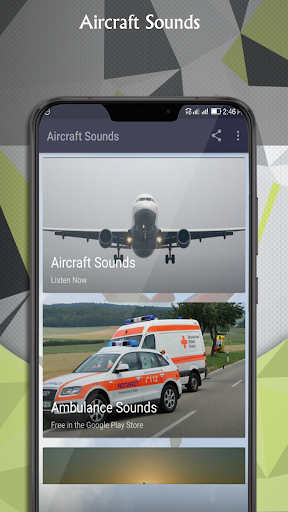Android application Aircraft Sounds screenshort