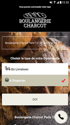 Android application Boulangerie Charcot screenshort