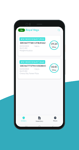 Android application GOFOOD Partner screenshort