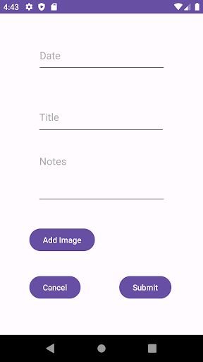 F23COMP3025 Bullet Journal App Screen 2