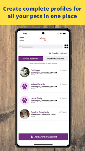 Android application VITAILS screenshort