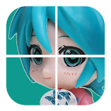 Cute Anime Girl jigsaw Puzzle icon