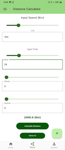 Distance Calculator Screen 3