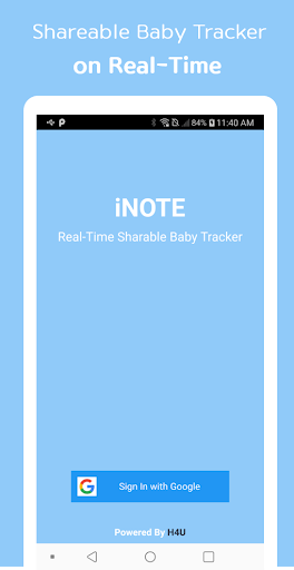 Android application iNOTE - Shareable Baby Tracker screenshort