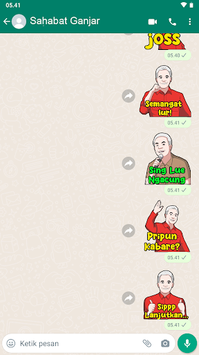 Stiker Ganjar Pranowo 2024 Screen 2