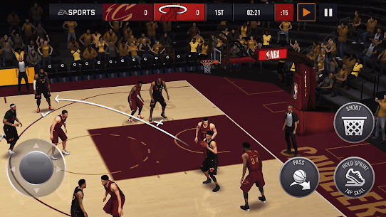 APK MOD di basket mobile NBA LIVE (nemico stupido, tiro mega, menu) 1