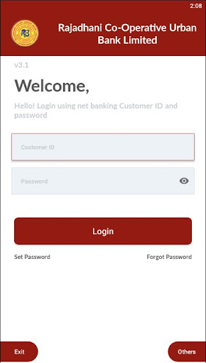 Android application Rajadhani Bank Mobile Banking screenshort