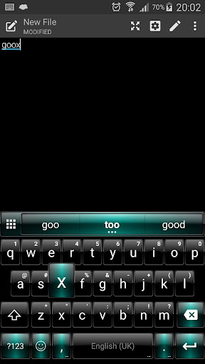 Emoji Keyboard Dusk BlackGreen Screenshot 3 - AppWisp.com
