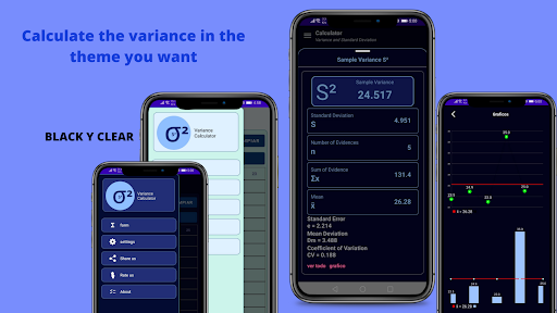 Android application Variance and SD Calculator screenshort