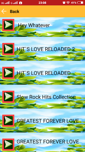 Greatest Hits Love Songs Screen 3