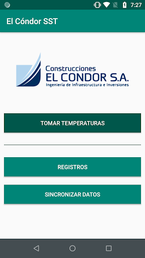 Android application El Cóndor SST screenshort