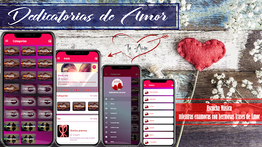Android application love dedications screenshort