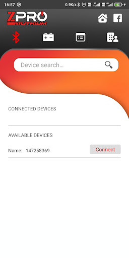Android application ZPRO Lithium screenshort