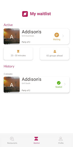 Android application InstaSeat screenshort