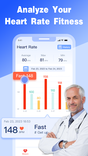 Heart Rate Health & BP Monitor screenshot
