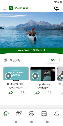 Android application GoRecruit screenshort