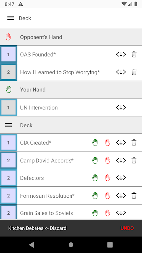 TS Card Tracker Screen 2