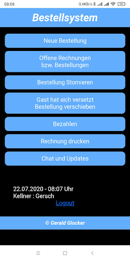 Android application Boniersystem screenshort