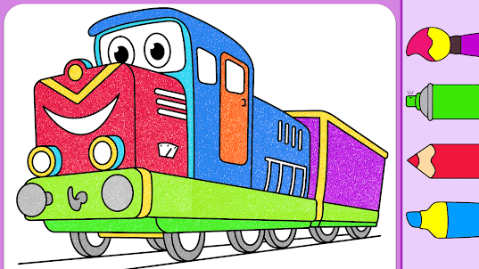 Train Coloring Book