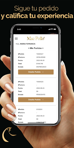 Android application Mac Pollo screenshort