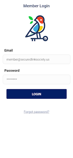 Android application SecuredLinkSociety screenshort