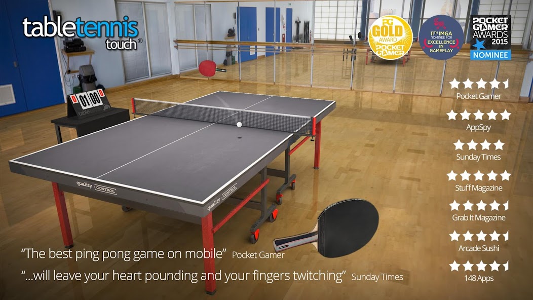 Table Tennis Touch 3.3.0214.0 APK + Мод (Unlimited money) за Android