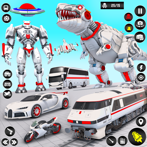 Police Dino Robot Car Games logo