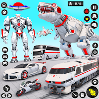 Police Dino Tank Robot Games