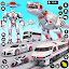 Police Dino Robot Car Games