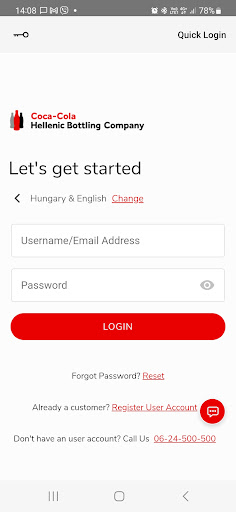 Android application CCH Customer Portal screenshort