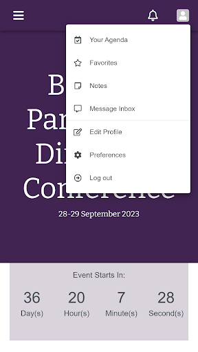 Birketts Conference App Screen 3