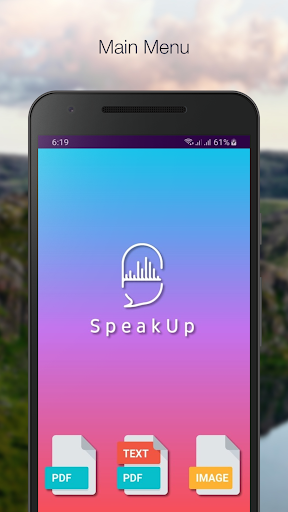 Android application SpeakUp screenshort