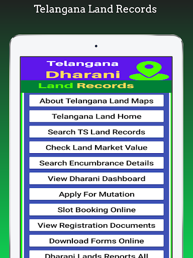 Telangana Land Maps SurveyList